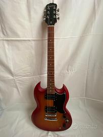 Chitarra elettrica con amplificatore