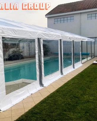 Coperture , Tendoni cristal per piscine matrimoni