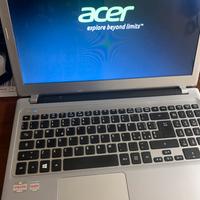 Acer pc portatile 15”10 gb ram ssd 512 notebook 