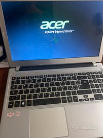 Acer pc portatile 15”10 gb ram ssd 512 notebook 