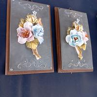 Coppia quadretti Capodimonte anni 60 