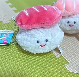 Portachiavi DAISO Key Chain Sushi Tuna & Shrimp