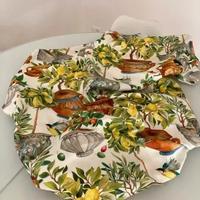 Tessuto in cotone motivo vasi e piante