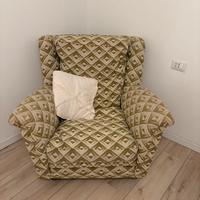 Poltrona Vintage con rotelle anteriori