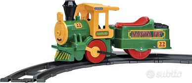 TRENINO PEG PEREGO SANTA FE' 6 VOLT + PISTA BINARI