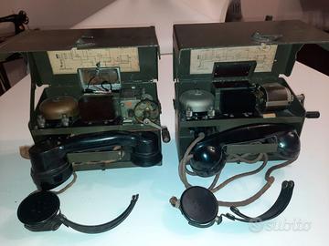 2 Telefoni militari da campo modello D.MK.VI. 1930