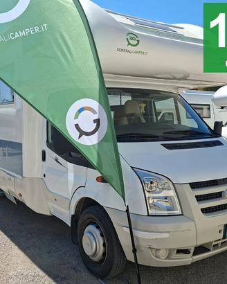 CAMPER RIMOR FORD MANSARDATO 7 POSTI DOPPIA DINETT