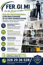 PULIZIE CIVILI/INDUSTRIALI/POST RISTRUTTURAZIONE 