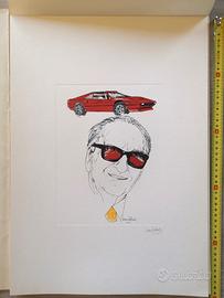 FERRARI  litografie Nani Tedeschi   ed.limit.