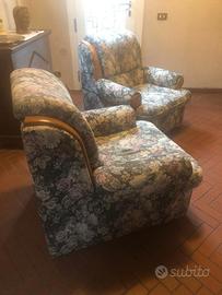 coppia poltrone divano