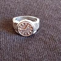 Anello metallo Design orologio