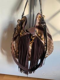 borsa gucci camoscio frange