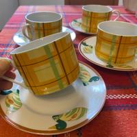 Set 4 tazze Porcellana Silea