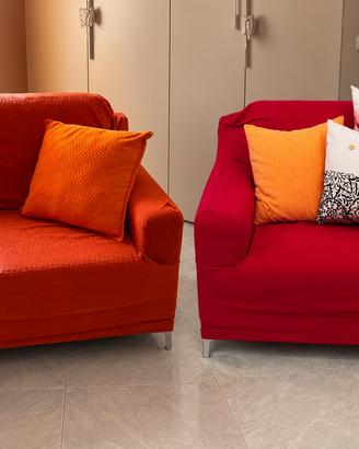 Coppia di poltrone comode con coperture – 80x80 cm