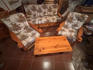 Salotto stile alpino