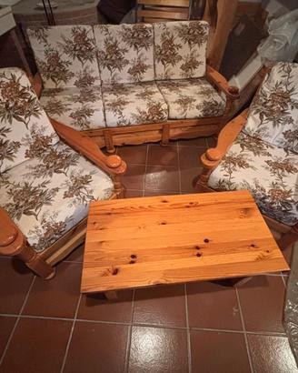 Salotto stile alpino