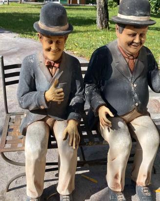Statuette Stanlio e Ollio