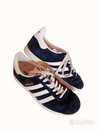 Adidas Gazelle,pelle suede,nera,n.37.5 unisex