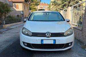 Volkswagen Golf serie 6 TDI DSG bianca Highline
