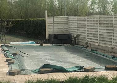 Telo per copertura invernale di piscina interrata