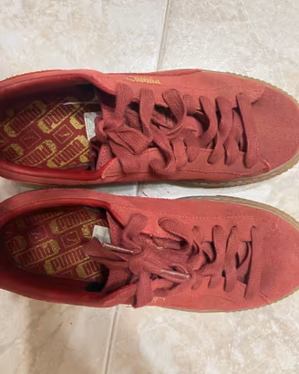 Puma Suede Platform Burgundy / Rosse