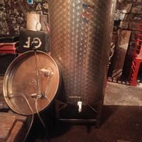 botte in acciaio inox  300 lt