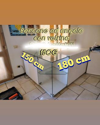 bancone ad angolo 