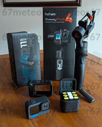 GoPro HERO11 Black, Kit Vlogging Media Mod, Gimbal