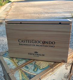 Cassa in legno vuota CastelGiocondo Frescobaldi
