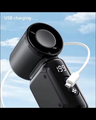 Mini ventilatore velocita regolabile ricarica USB