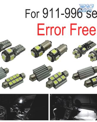 KIT 10 LAMPADE LED INTERNE PER PORSCHE 911 996 CAR