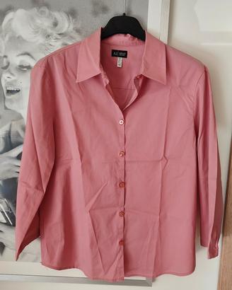 Camicia Armani Jeans Rosa Antico