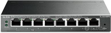 TP-Link TL-SG108PE Switch Gigabit Easy Smart a 8 p