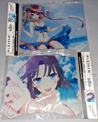 Lotto 2 Mouse pad gaming pad design Manga Girls