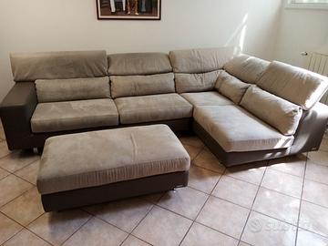 Divano angolare + pouf Poltronesofà