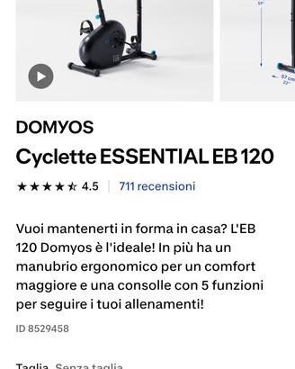 cyclette domyos decathlon 