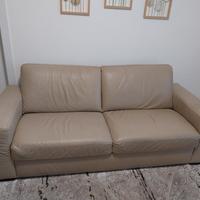 Divano 3 posti  in vera pelle 