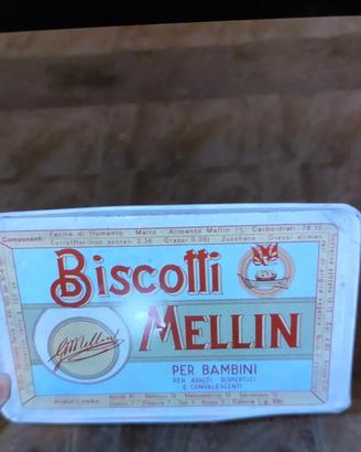 scatola biscotti Mellin vintage