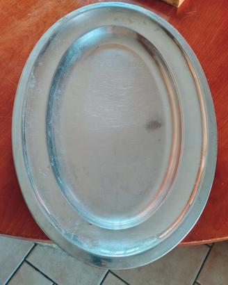 Vassoio ovale da portata in acciaio inox