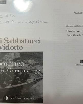 Storia contemporanea dalla grande guerra a oggi
