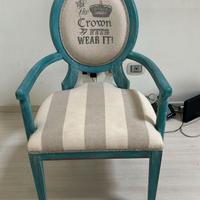 Poltroncina stile Barocco Francese