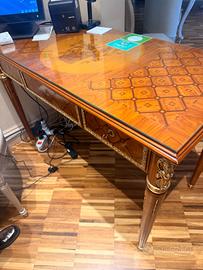 Scrivania Artistica Intarsiata - Stile Luigi XVI