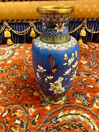Splendido vaso cloisonne vintage artdeco