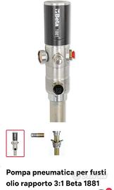 Pompa pneumatica NUOVA per fusti olio rapporto 3:1