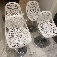 Sgabelli bianchi moderni cucina soggiorno bar