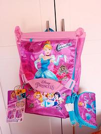 Zaino scuola disney princess nuovo con cartellino 