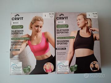 2 Reggiseni sportivi 46/48 livello medio