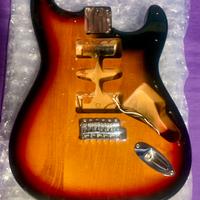 Body stratocaster sunburst con ponte