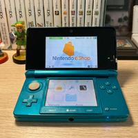 Nintendo 3DS Aqua Blue + 2 giochi Pokémon