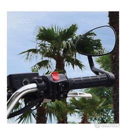 Specchio far bar end dx o sx ovale nero